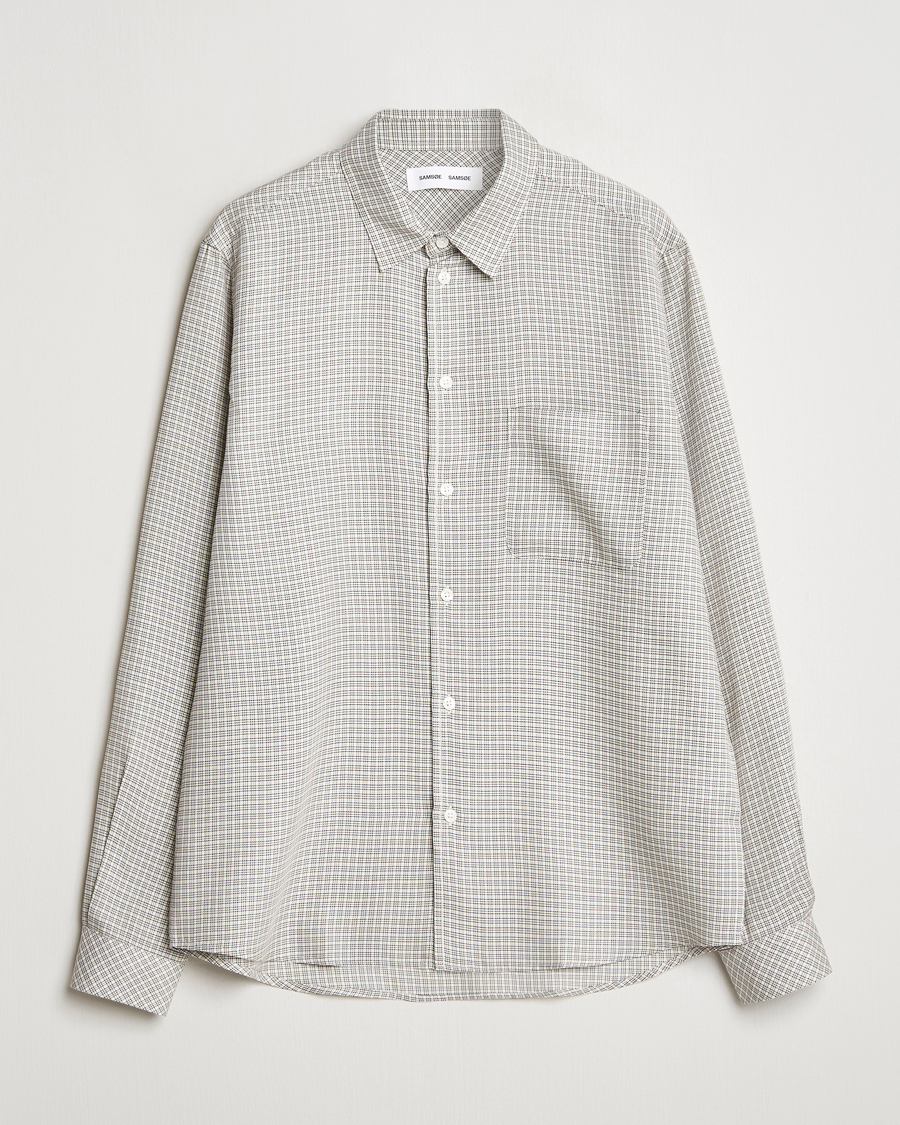 Samsøe Samsøe Ryan Checked Shirt Clear Cream