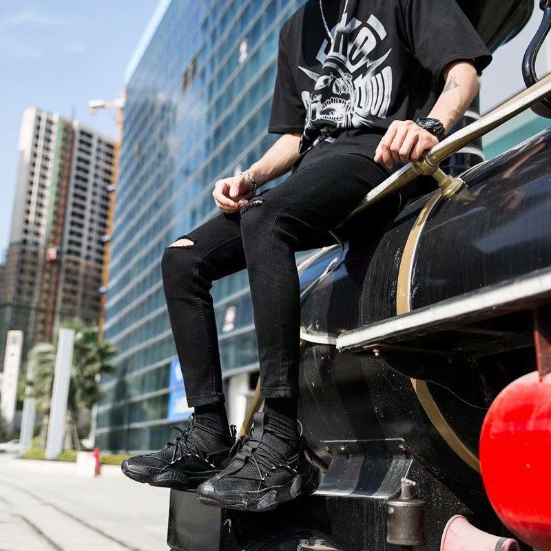 GRAYCIOUS - Versleten skinny jeans