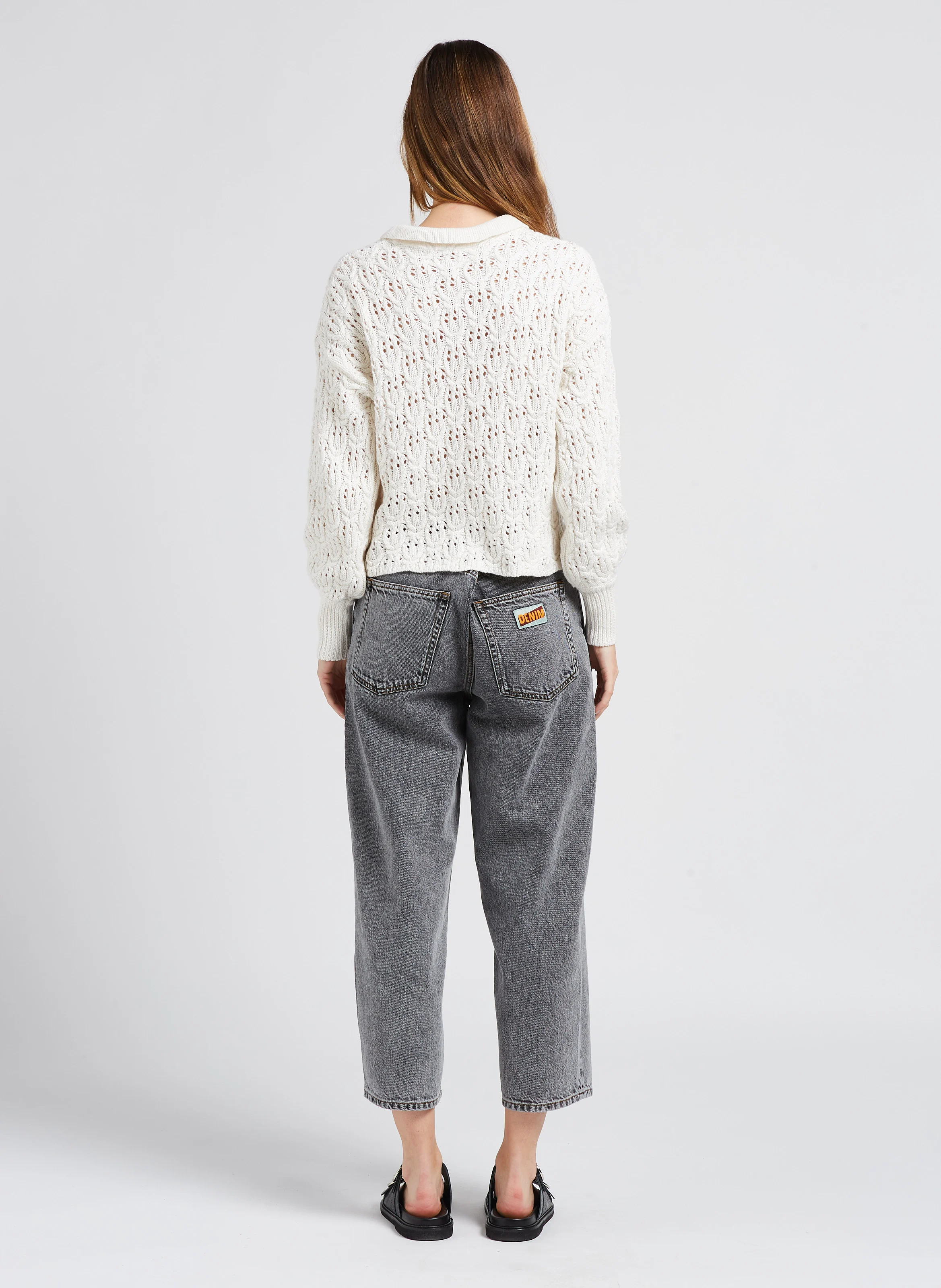 CAROLINA - Pull col classique ample | Multicolore