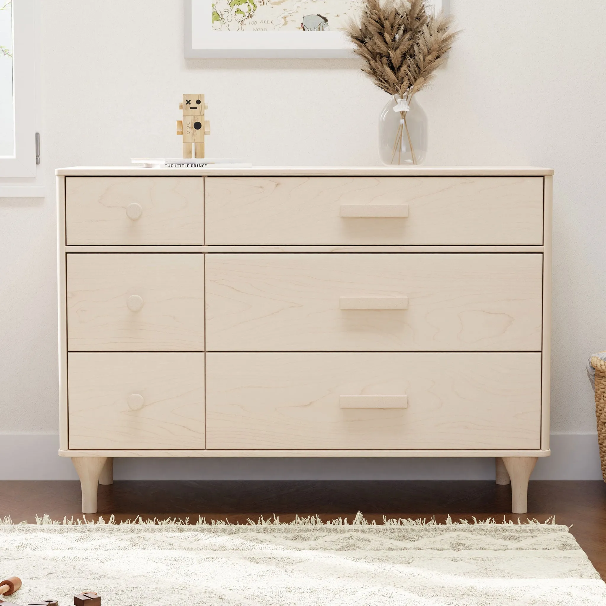 Babyletto Bureau Double 6 Tiroirs Lolly - Naturel Lavé