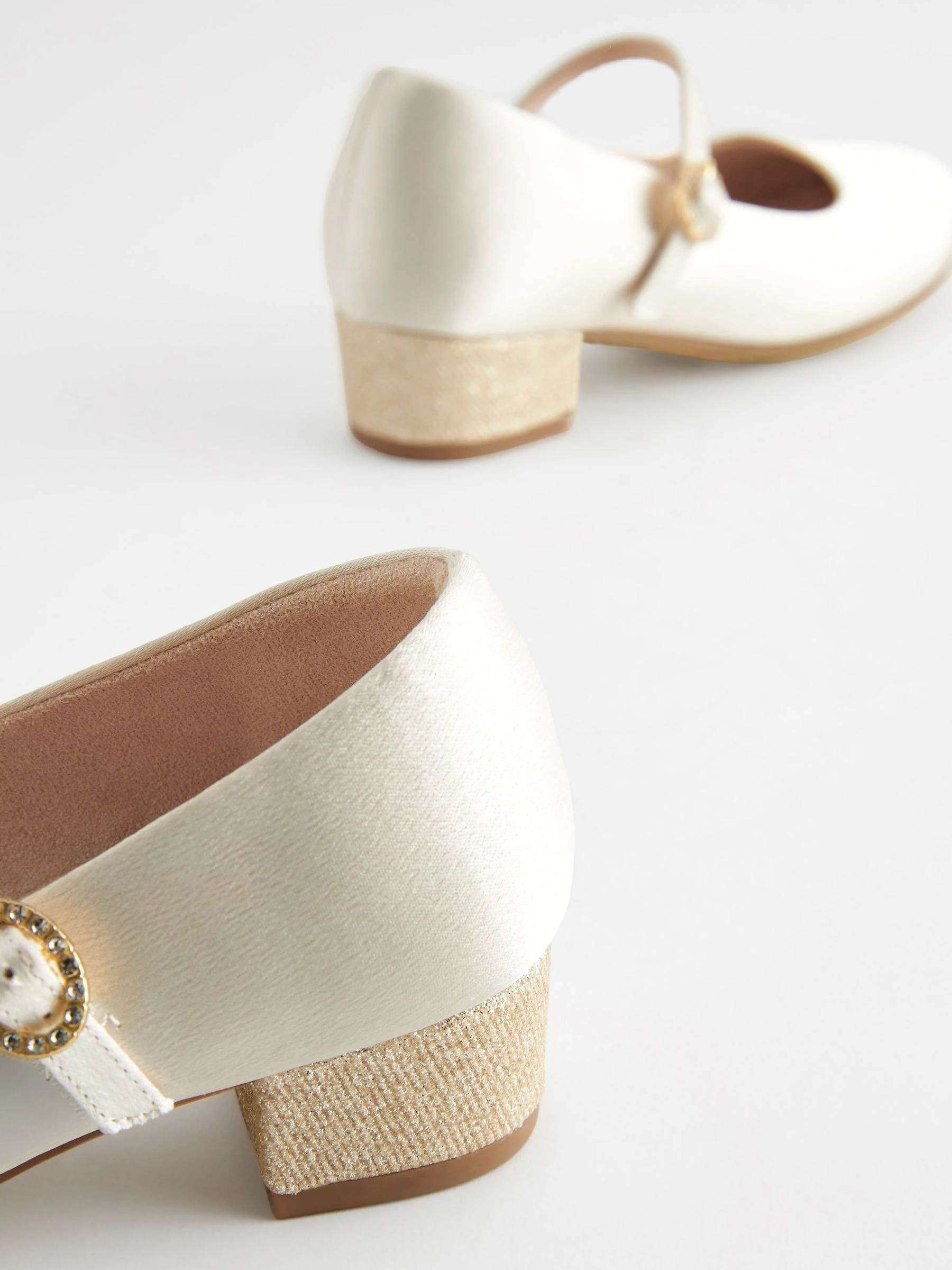 Ivoor - Mary Jane bloemenmeisjes hakschoenen