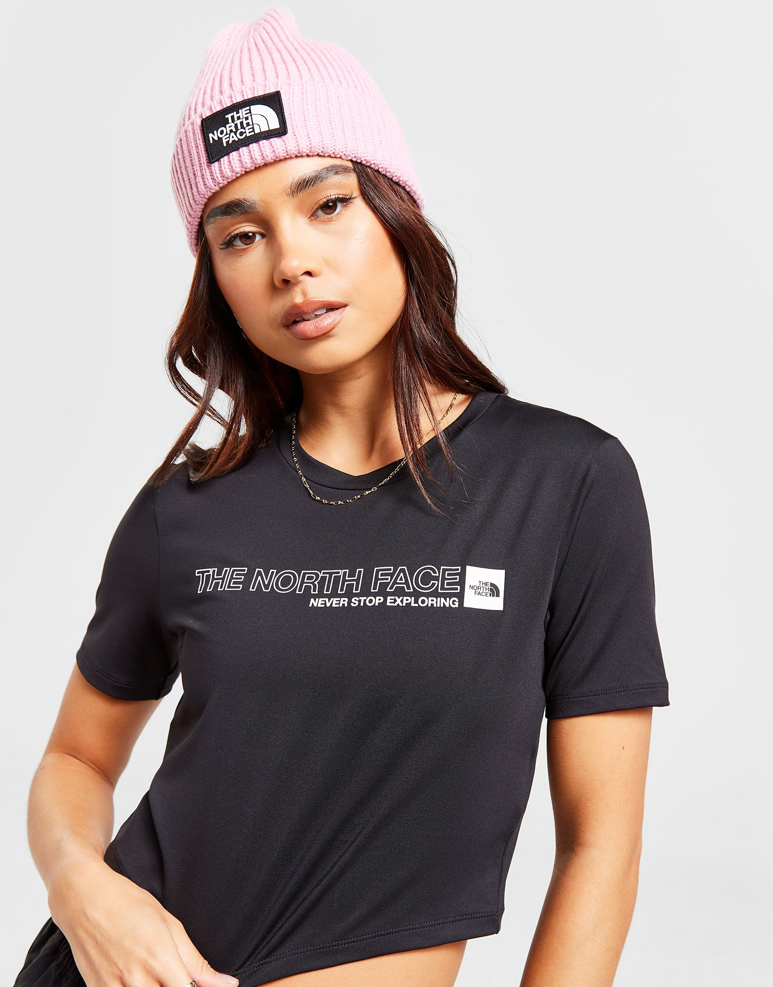 The North Face T-shirt court Outline Logo Slim Femme