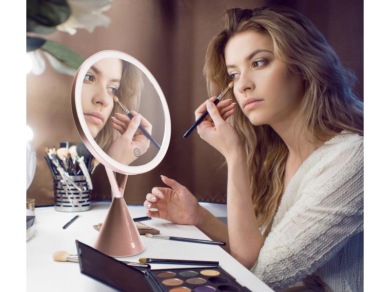 Rio Kosmetikspiegel HD Illuminated Makeup Mirror Rosegold Schminkspiegel