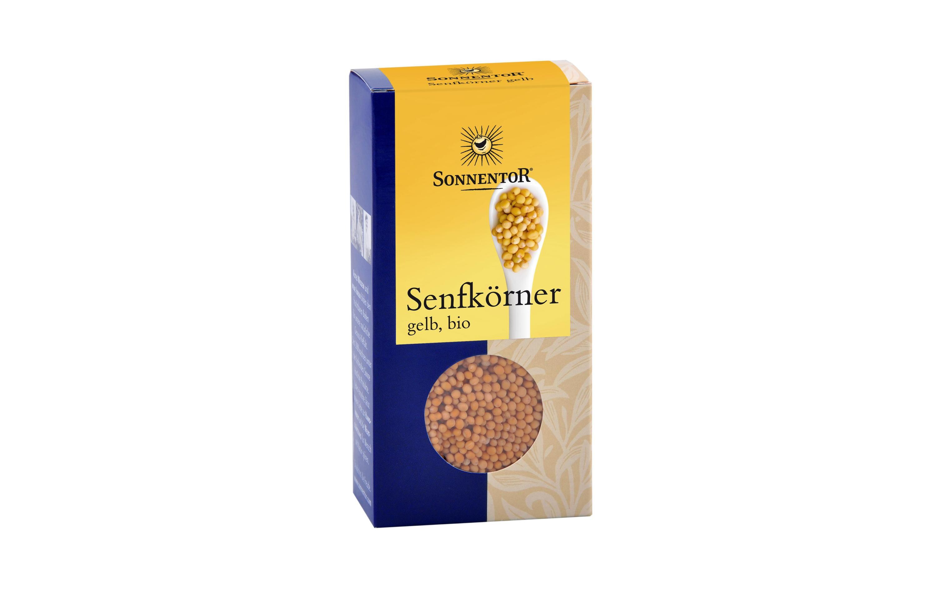 Gewürz  Senfkörner gelb 100 gGanze Senfsamen in Bio-Qualität