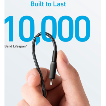 Anker 322 USB-C naar USB-C kabel snelladen 1 m zwart
