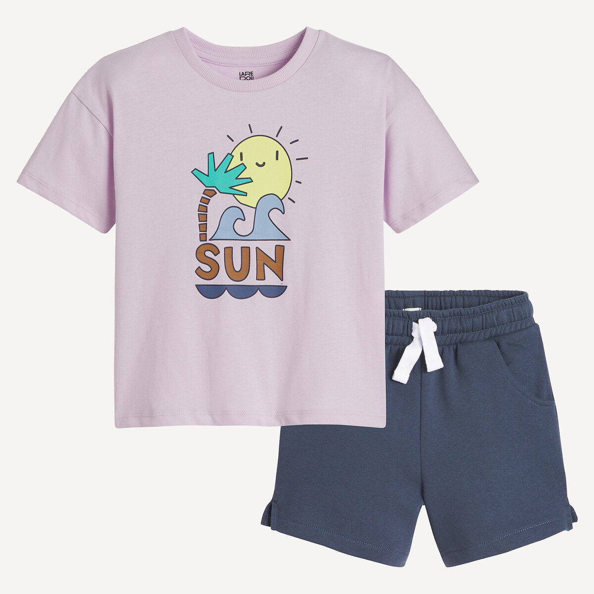 COLEÇÃO LA REDOUTE<br>Conjunto de 2 peças, camiseta e shorts