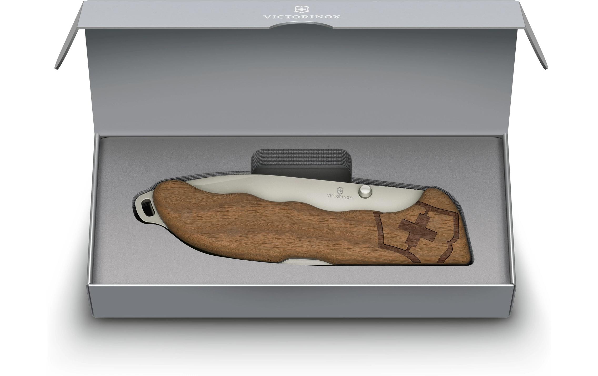 Taschenmesser Evoke Wood, 136 mm, Braun<br>Klappbares Messer mit Schalen aus Nussbaumholz