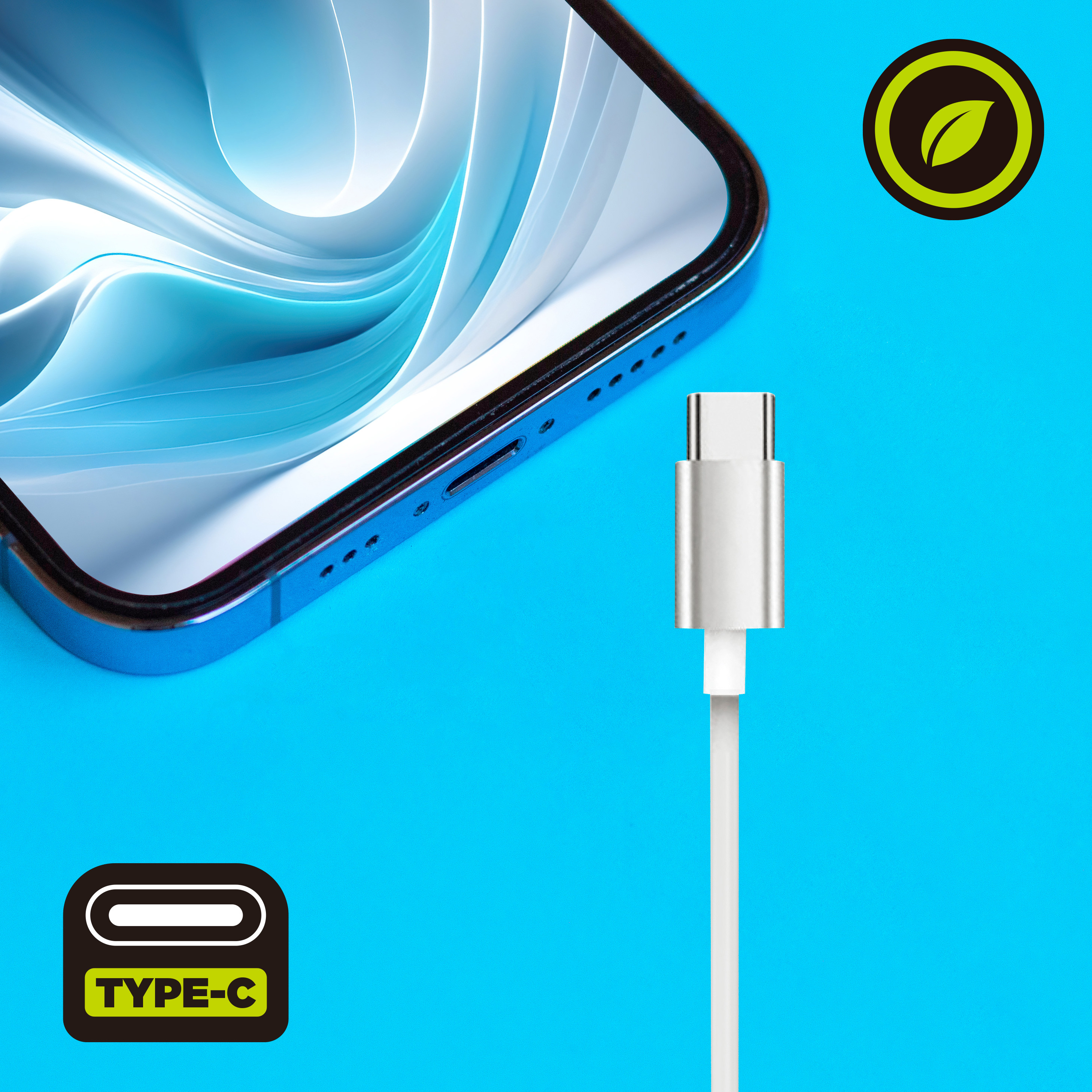 Fones de ouvido magnéticos estéreo Muvit M32 com carregamento tipo C