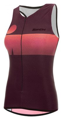 Maillot Tri Sans Manches Santini X Ironman Audax Aero Femme