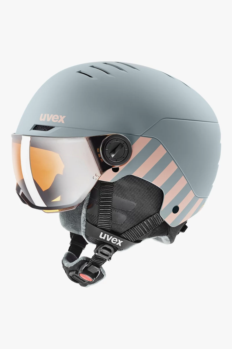 uvex rocket visor Kinder Skihelm