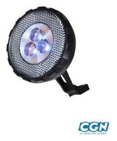 eclairage velo pile av noir 3 led blanches fixation sur la fourche