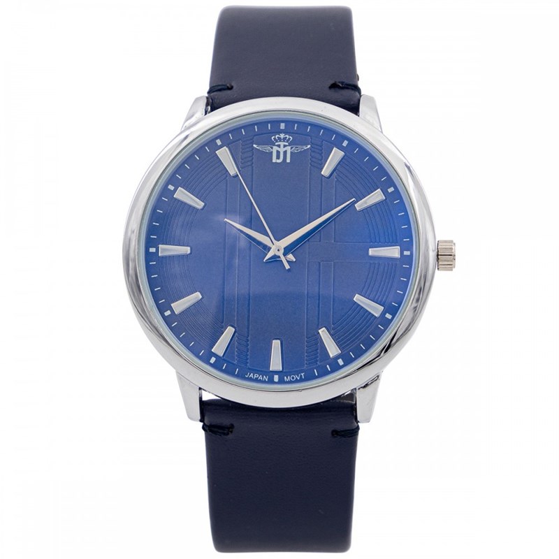 Montre Homme M. JOHN bracelet Cuir Bleu