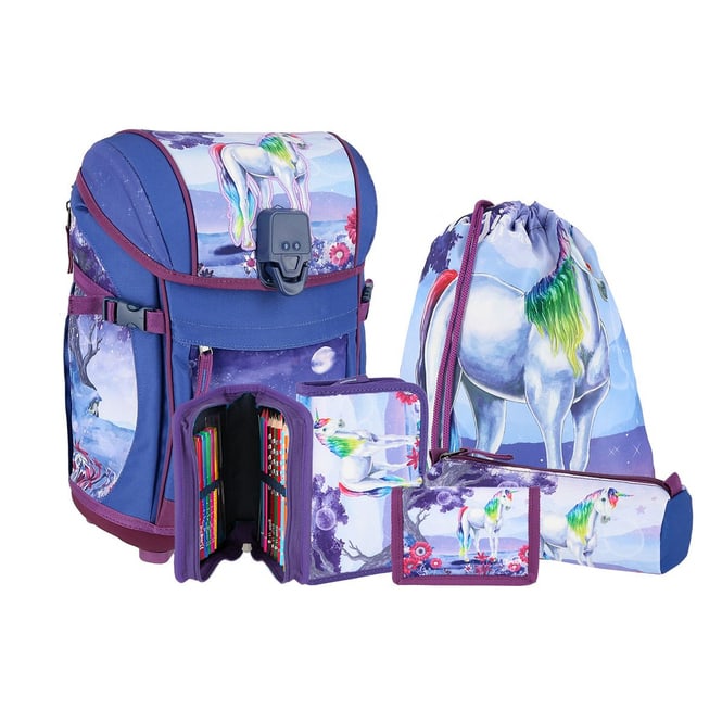 Schulranzenset - Smart Light - Magic Dream - Einhorn - 5-teilig