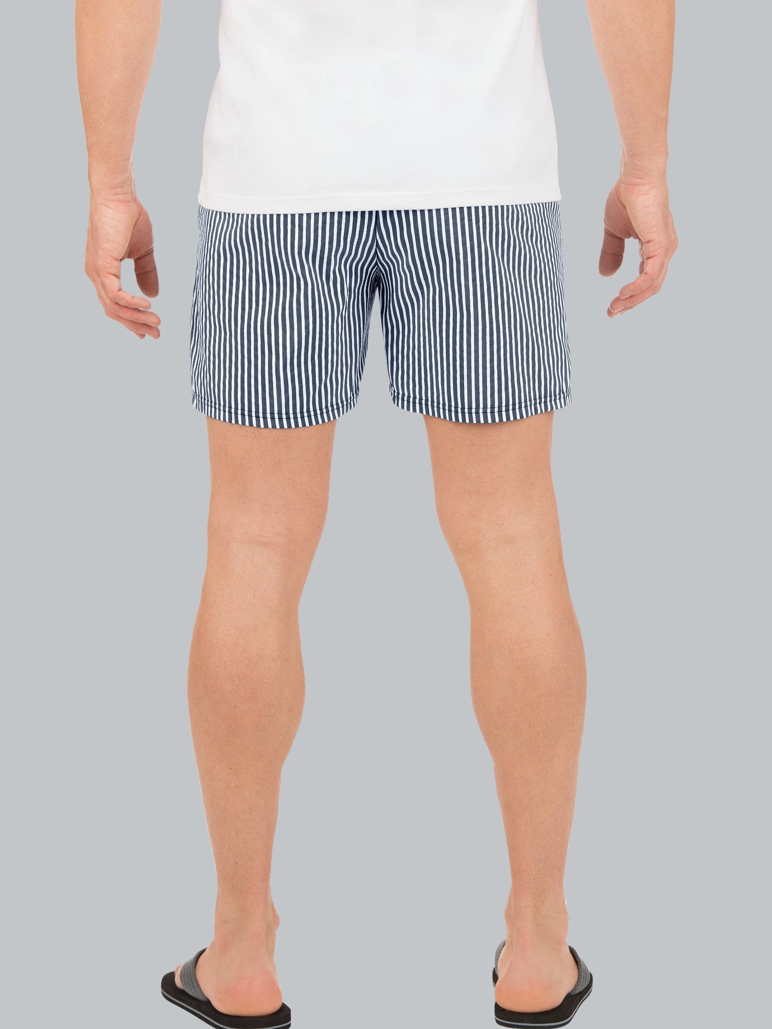 Bade-/Freizeitshorts mit Druckmotiv Navy