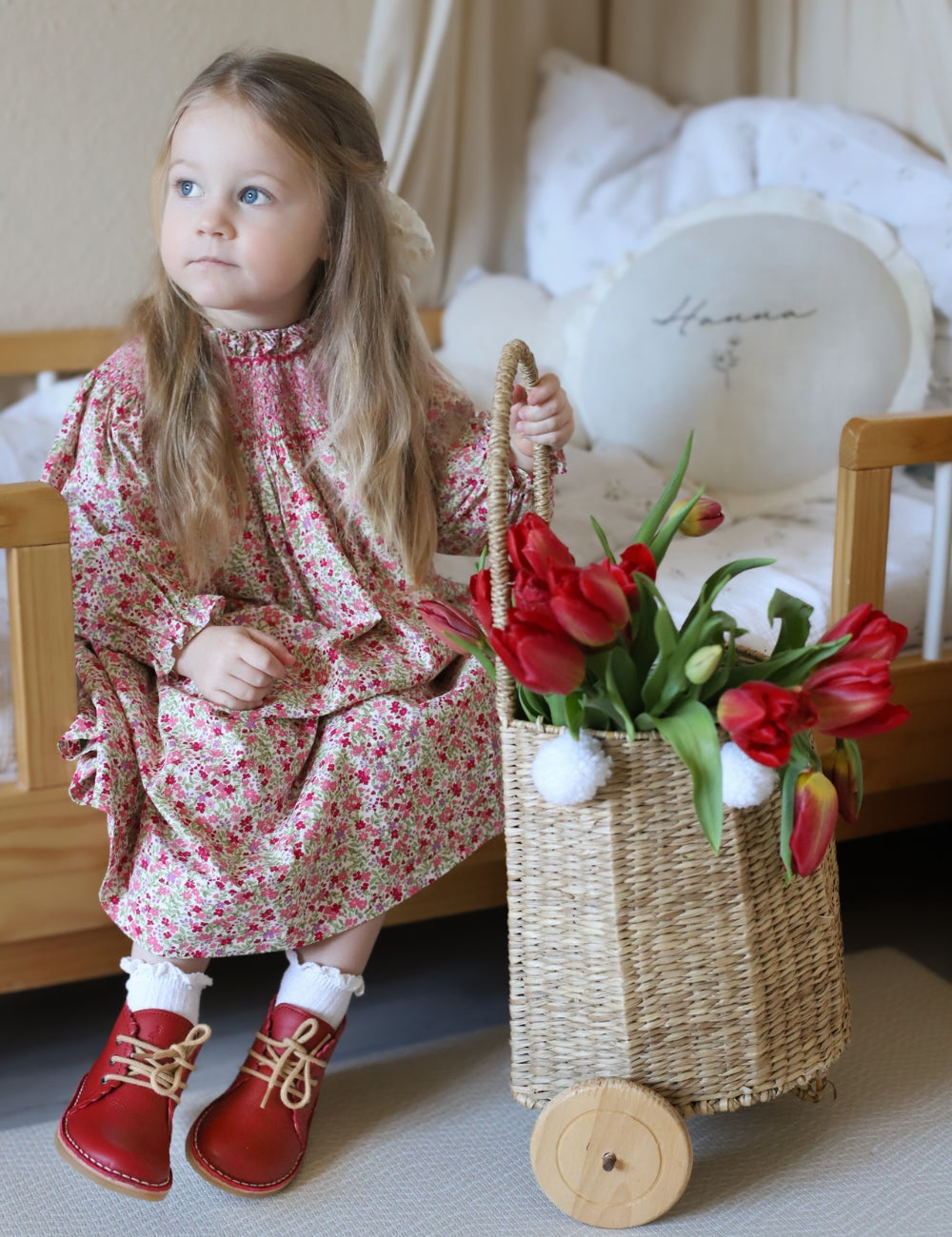 Scallop Boot - Poppy