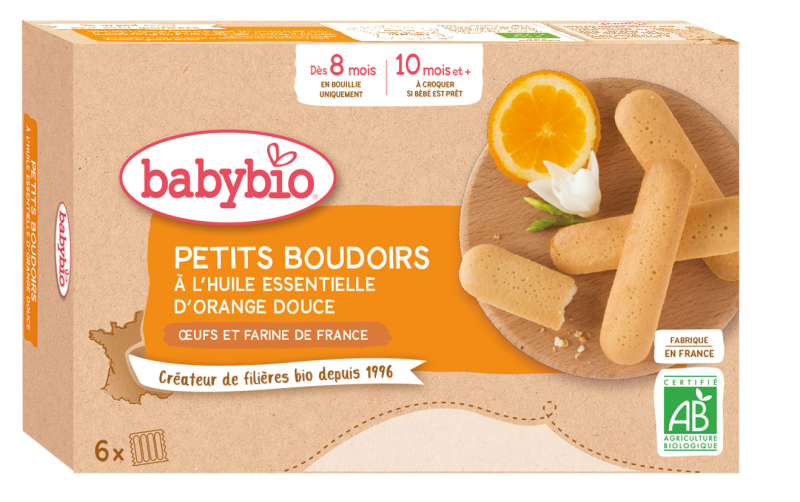 PETITS BOUDOIRS À L'HUILE ESSENTIELLE D'ORANGE DOUCE - Ecru