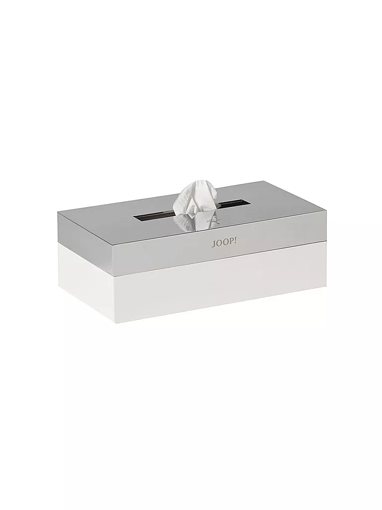 JOOP Kleenexbox Chromeline 23x12cm silber