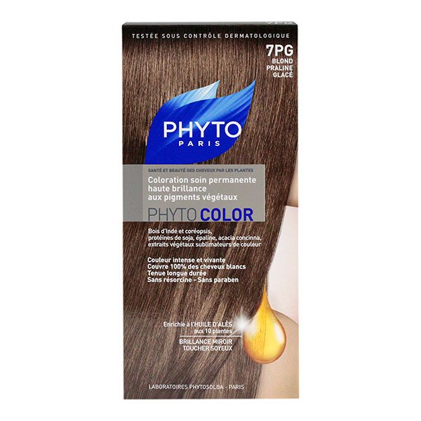 Phytocolor coloration soin permanente 7PG blond praliné glacé