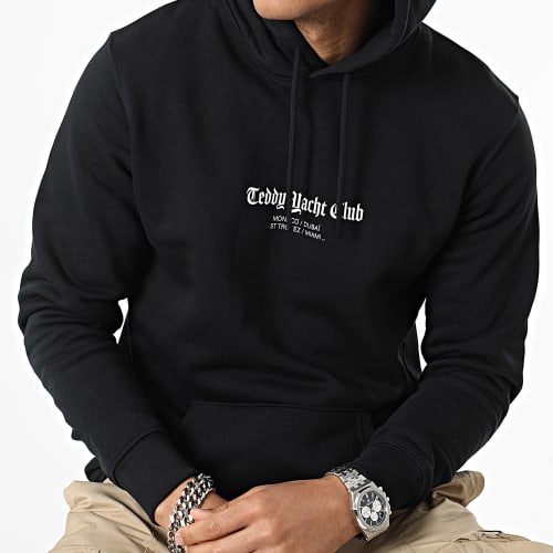 Sweat Capuche Half Bear Noir