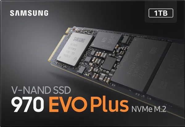 Samsung 970 EVO Plus MZ-V7S1T0BW - SSD - krypteret - 1 TB - intern - M.2 2280 - PCIe 3.0 x4 (NVMe) - buffer: 1 GB - 256-bit AES - TCG Opal Encryption