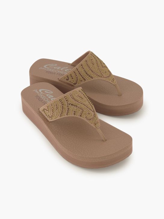 Skechers Pantoletten-Zehentrenner Grau