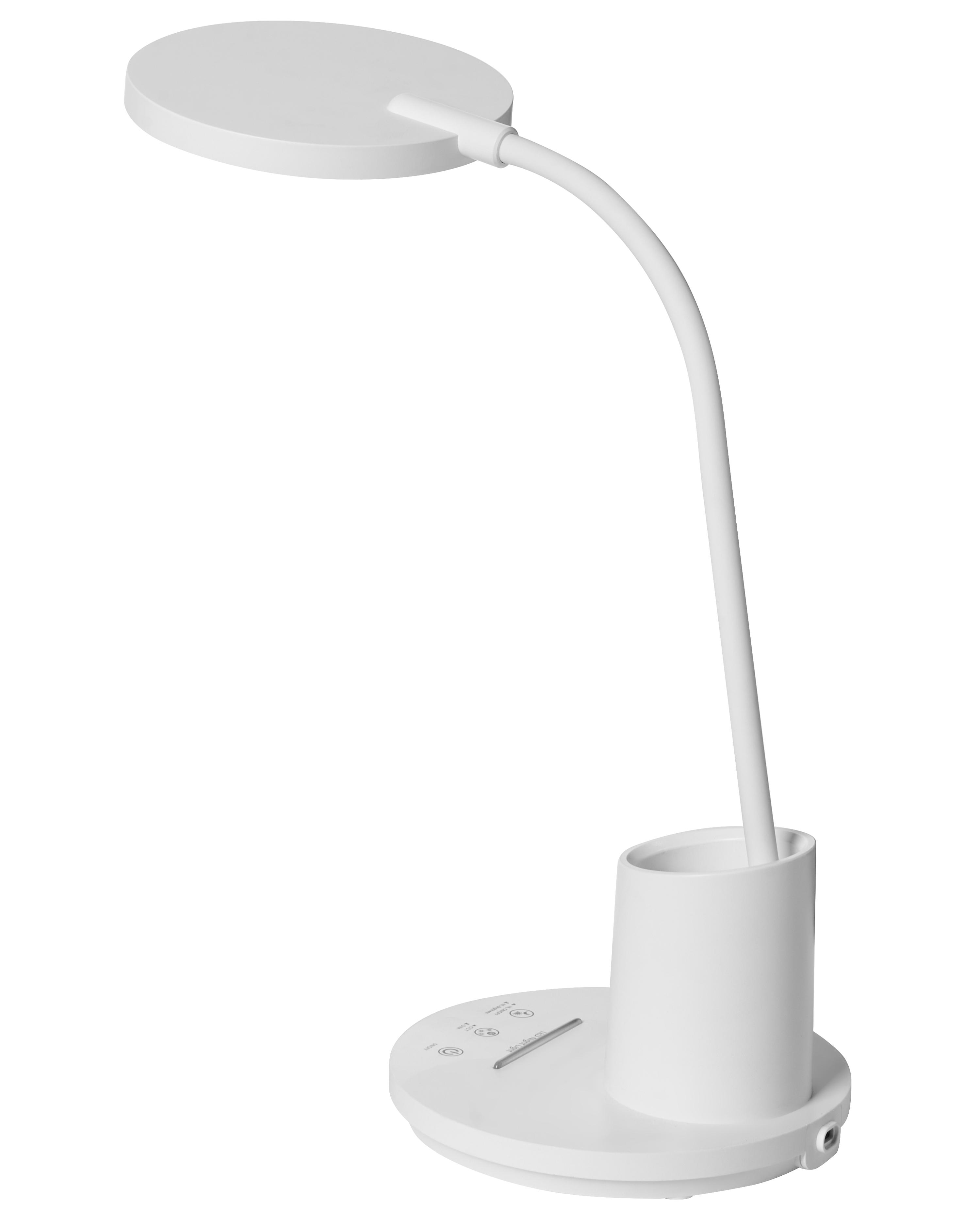 LED bureaulamp VELA met dimmer Wit