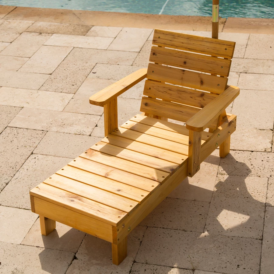 Kidkraft® Kinderliegestuhl mit Sonnenschirm