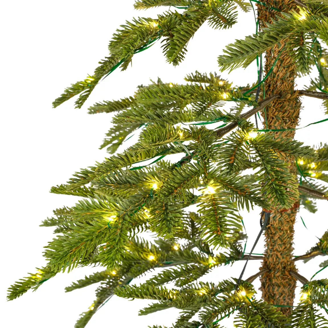 Sapin de Noël artificiel lumineux 250 LED H240 cm Sierra Vert sapin