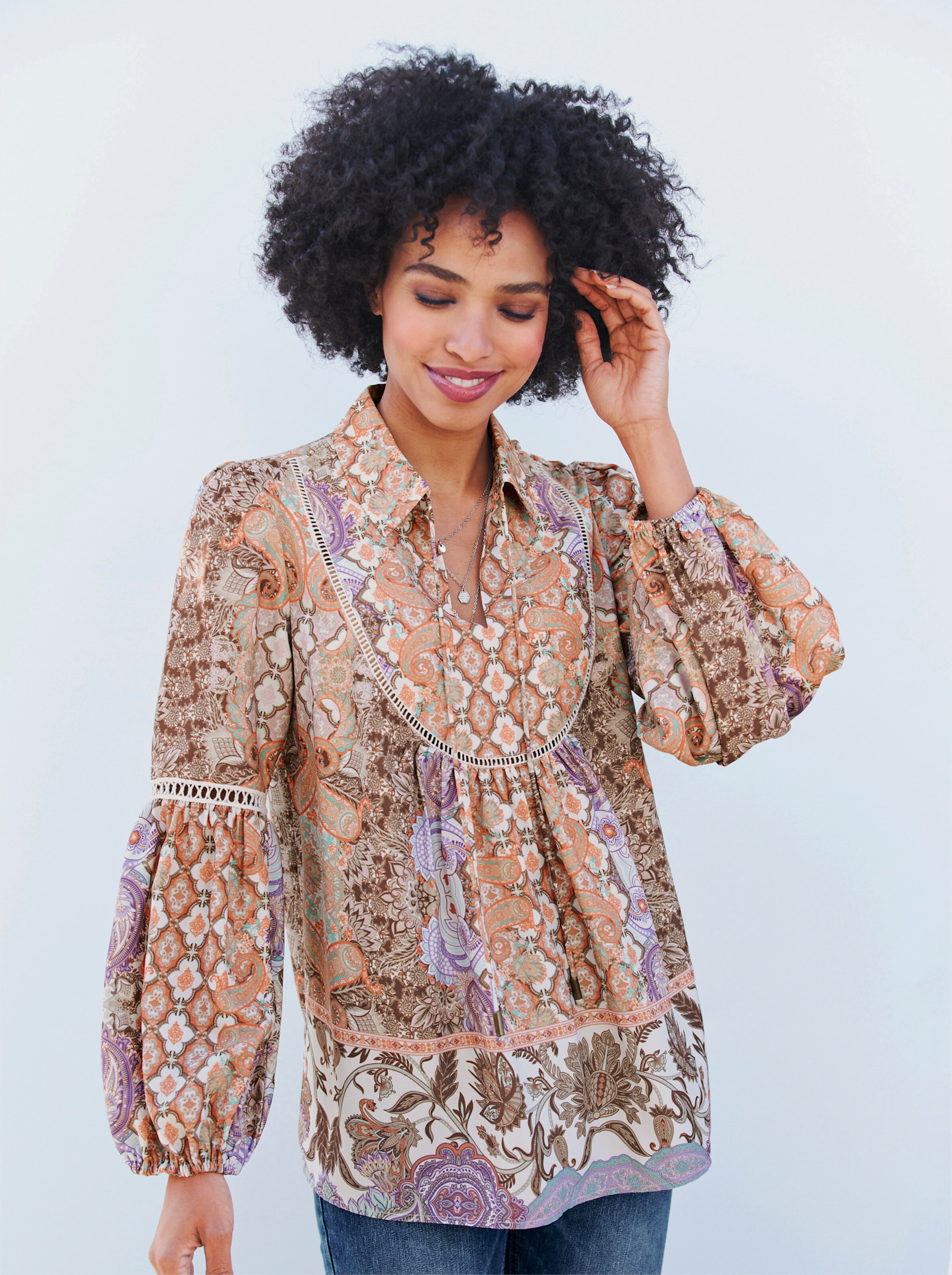 Druckbluse