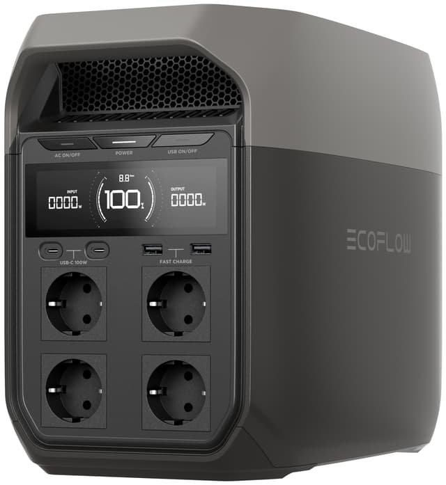 Ecoflow Delta 3 1800W bærbar strømstation