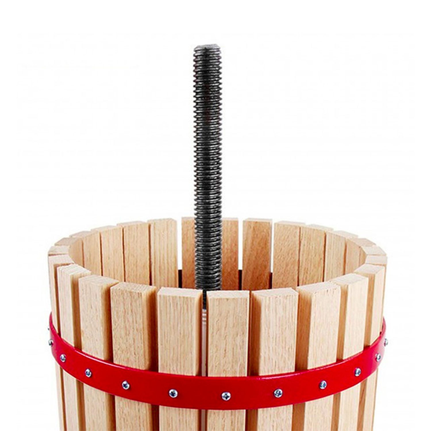 Obstpresse, Weinpresse, Apfelpresse - Korb aus Holz 12 l
