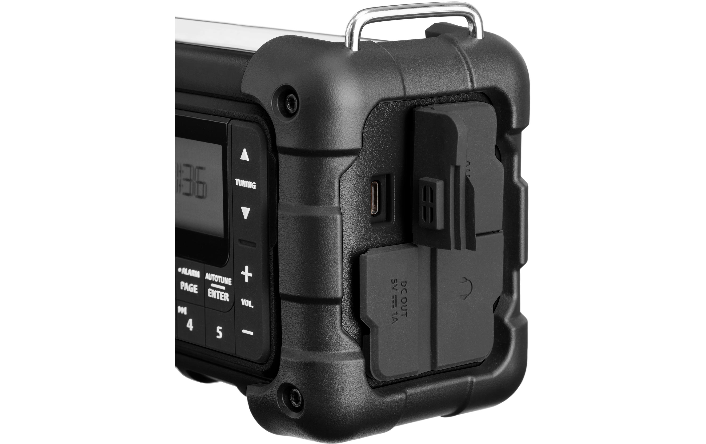 DAB+ Radio MMR-99DAB+ Schwarz<br>Mehrfachbetriebenes digitales Notfallradio