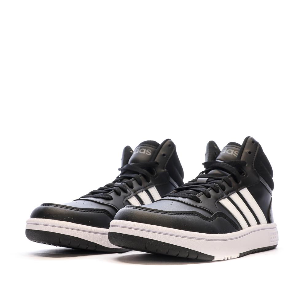 Adidas Baskets Noir Garçon Adidas Hoops 3.0 Mid