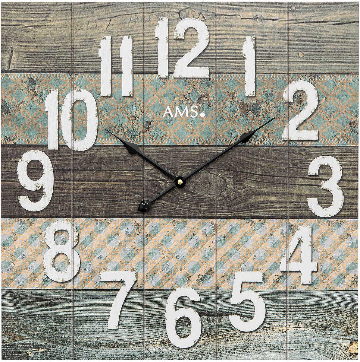 AMS 9570 Moderne wandklok 50 x 50 cm