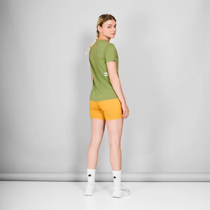 saysky logo combat t shirt dame 634 nwrss30 green melange