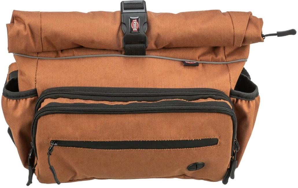 Rolltop Hüfttasche mit Gurt BraunHüft- und Umhängetasche