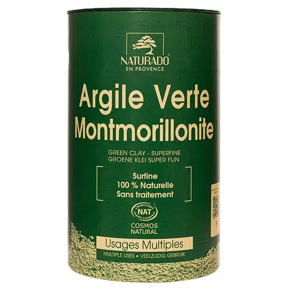 Pó de argila verde montmorilonita superfina Naturado 300g
