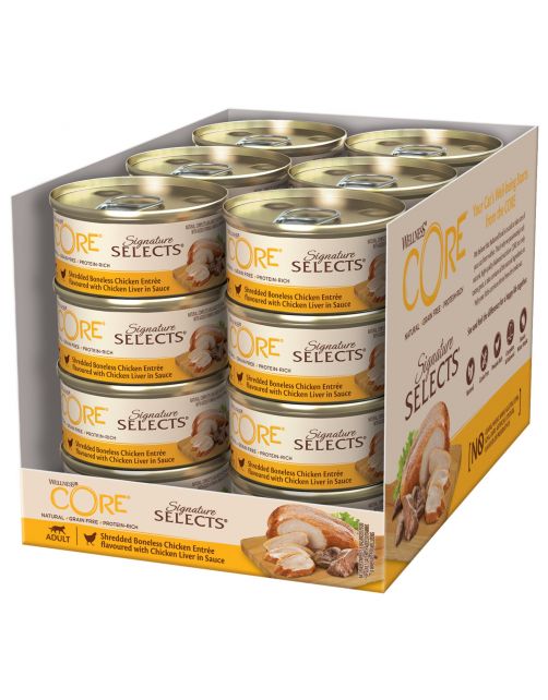 Wellness Core Signature Selects Shredded 79 g - Kattenvoer