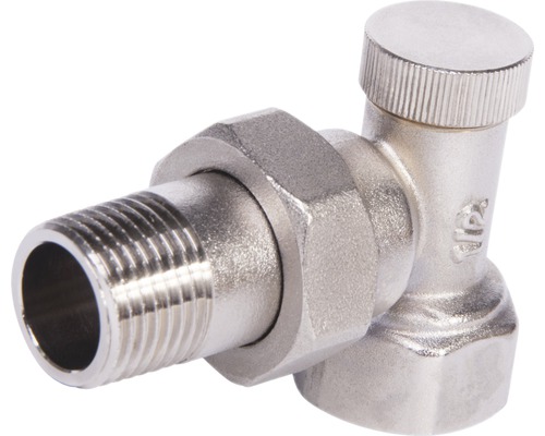 Retourfitting 1/2 inch hoektype afsluitbaar nikkel
