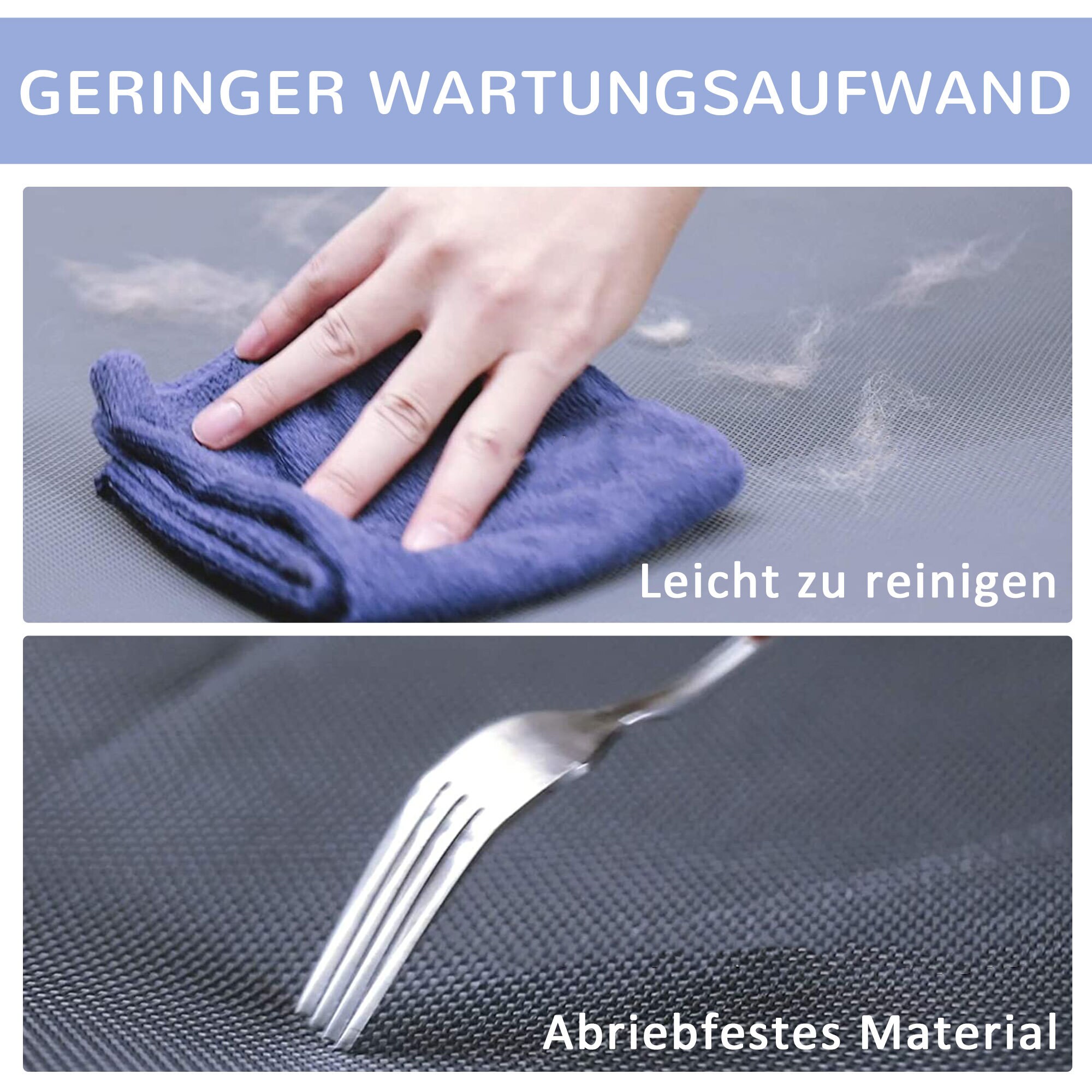 PawHut Hundeliege mit atmungsaktiven Bezug blau 92 x 76 x 18 cm (LxBxH)