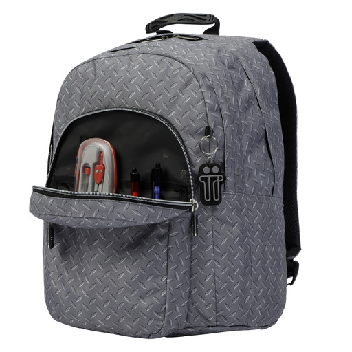 Mochila Escolar Metálica Totto com Lápis