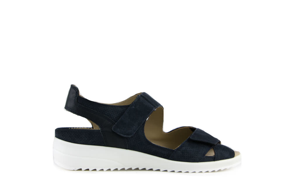 Durea Sandaal Donkerblauw H-leest