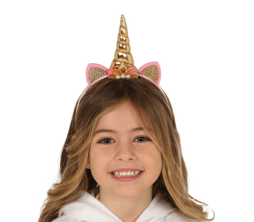 Unicorn Tiara Goud Kind