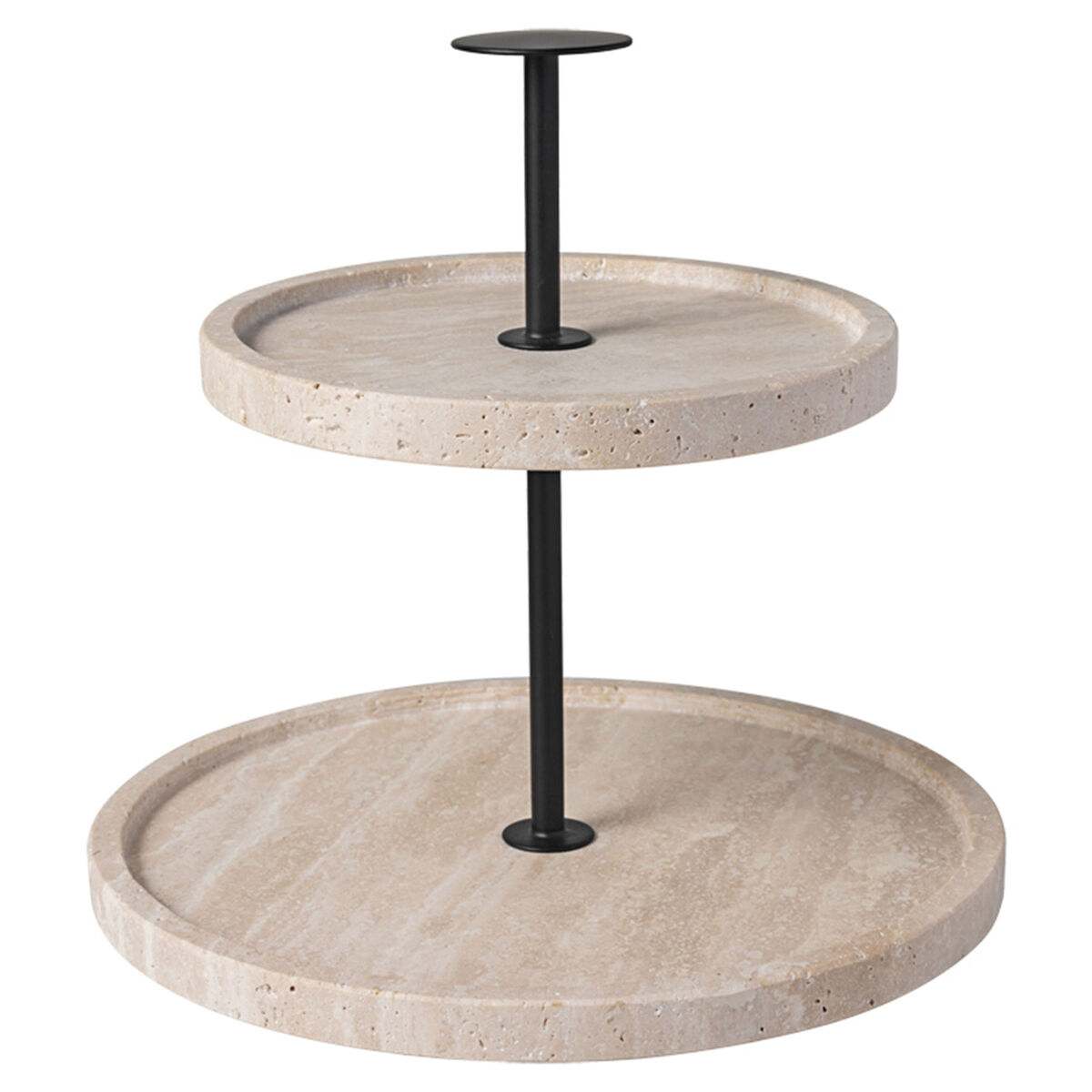 Villeroy & Boch Manufacture Travertine kakefat, 2 etasjer