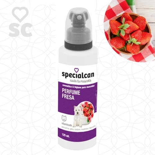 perfume para cães com aroma de morango