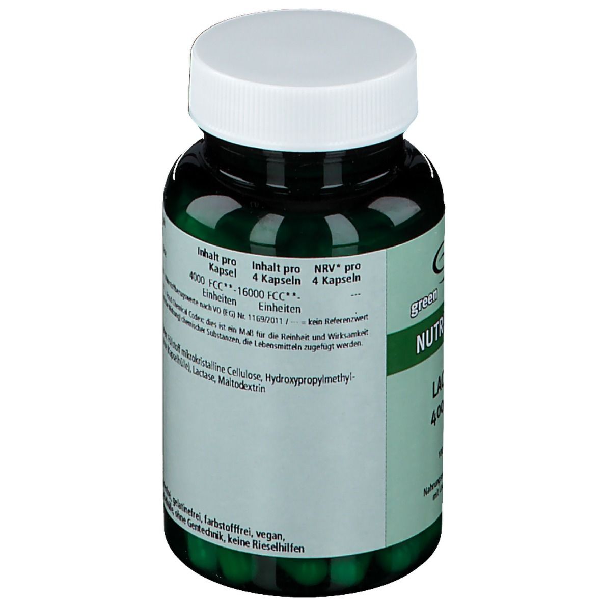 green line NUTRITHEKE Lactase 4000 FCC
