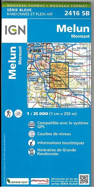 IGN - 2416 SB MELUN 1 25 000