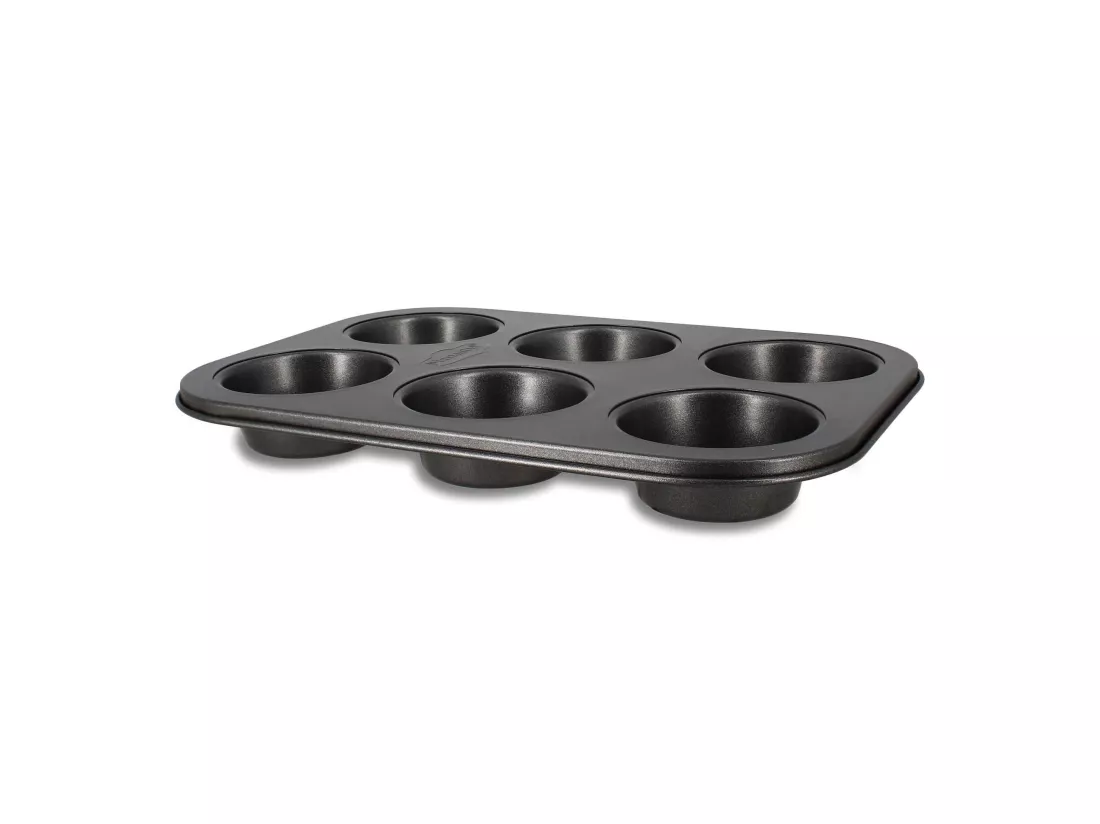 Menastyl - Plaque A 6 Muffins Amandine En Acier Carbone Anti Adhesif