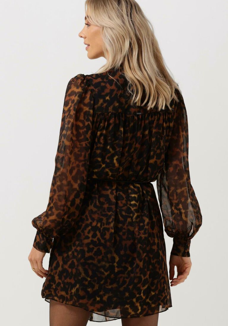 GUESS bruine guess mini jurk morgane dress