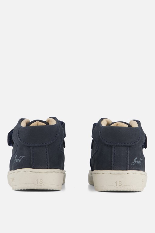 Shoesme Babyschoenen Veterboots blauw Leer